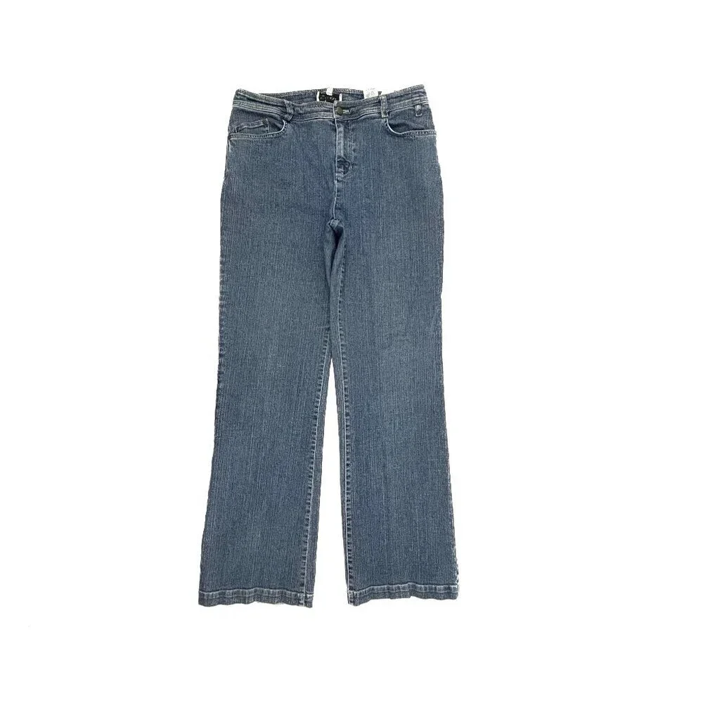 Jones New York‎ Bootcut Women's size 10 Dark Wash Blue Denim Jeans